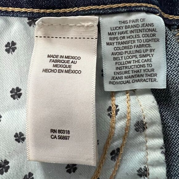 LUCKY BRAND Women's Sofia Straight Denim Jeans Size 6 / 28 Regular Mid Rise - Picture 12 of 13